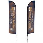 14' Feather Flag with Spike base, two-sided