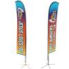 14ft Feather Flag with X base